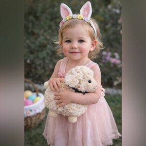 New Zealand Plush Lamb Sheep Stuffed Animal Cream Easter Plush NWOT